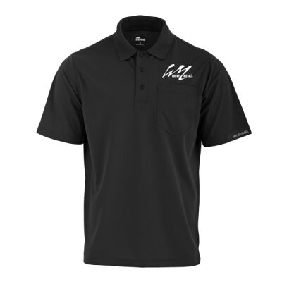WM - Short Sleeve Ribbed Collar Pocket Polo Shirt Thumbnail